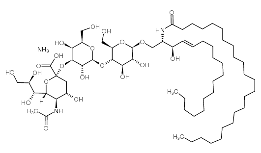 Ganglioside GM3 Mixture (ammonium salt) structure