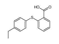 2-(4-ethylphenyl)sulfanylbenzoic acid结构式