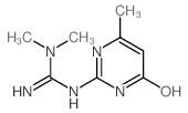Guanidine,N'-(1,6-dihydro-4-methyl-6-oxo-2-pyrimidinyl)-N,N-dimethyl-结构式