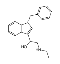 1-(1-benzyl-indol-3-yl)-2-ethylamino-ethanol Structure