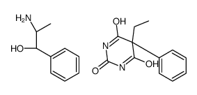 (2S)-2-amino-1-phenylpropan-1-ol,5-ethyl-5-phenyl-1,3-diazinane-2,4,6-trione结构式