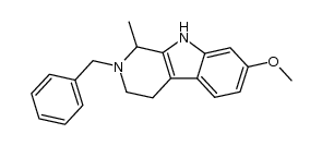 2-benzyl-7-methoxy-1-methyl-2,3,4,9-tetrahydro-1H-pyrido[3,4-b]indole Structure