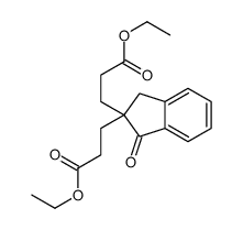 ethyl 3-[2-(3-ethoxy-3-oxopropyl)-3-oxo-1H-inden-2-yl]propanoate结构式
