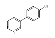 3-(4-氯苯基)-吡啶结构式