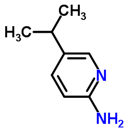 5-异丙基吡啶-2-胺结构式