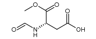 N-Formyl-L-aspartic acid α-methyl ester结构式