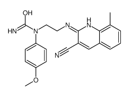 Urea, N-[2-[(3-cyano-8-methyl-2-quinolinyl)amino]ethyl]-N-(4-methoxyphenyl)- (9CI) structure
