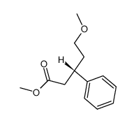 (S)-(+)-5-Methoxy-3-phenylpentansaeuremethylester结构式