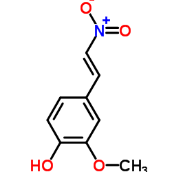 2-甲氧基-4-(2-硝基乙烯)酚结构式