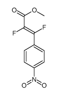 methyl 2,3-difluoro-3-(4-nitrophenyl)prop-2-enoate结构式