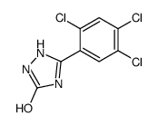 5-(2,4,5-trichlorophenyl)-1,2-dihydro-1,2,4-triazol-3-one Structure