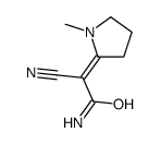 2-cyano-2-(1-methylpyrrolidin-2-ylidene)acetamide结构式