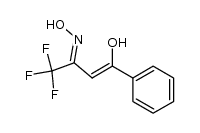 4,4,4-trifluoro-1-phenyl-butane-1,3-dione 3-oxime结构式