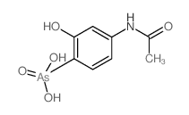 (4-acetamido-2-hydroxy-phenyl)arsonic acid结构式
