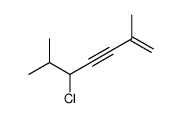 5-chloro-2,6-dimethylhept-1-en-3-yne Structure