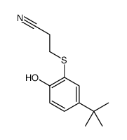 3-(5-tert-butyl-2-hydroxyphenyl)sulfanylpropanenitrile Structure