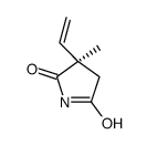 (3R)-3-ethenyl-3-methylpyrrolidine-2,5-dione结构式