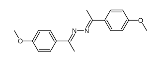 1-(4-methoxyphenyl)ethanone [1-(4-methoxyphenyl)ethylidene]hydrazone结构式
