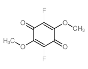 2,5-Cyclohexadiene-1,4-dione,2,5-difluoro-3,6-dimethoxy-结构式