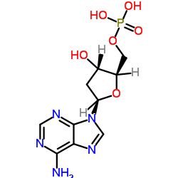 2'-脱氧腺苷-5'-单磷酸结构式