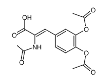 2-ACETAMIDO-3-(3,4-DIACETOXYPHENYL)-2-PROPENOIC ACID结构式