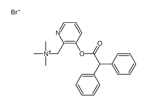 [3-(2,2-diphenylacetyl)oxypyridin-2-yl]methyl-trimethylazanium,bromide结构式