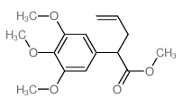 methyl 2-(3,4,5-trimethoxyphenyl)pent-4-enoate结构式