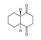 trans-octahydronaphthalen-1,4-dione结构式