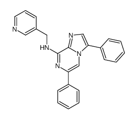 3,6-diphenyl-N-(pyridin-3-ylmethyl)imidazo[1,2-a]pyrazin-8-amine Structure