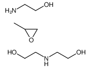 2-aminoethanol,2-(2-hydroxyethylamino)ethanol,2-methyloxirane结构式