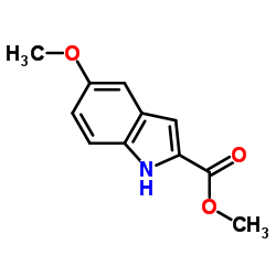 5-甲氧基吲哚-2-羧酸甲酯结构式