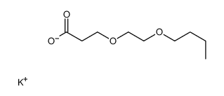 3-(2-Butoxyethoxy)propanoic acid potassium salt Structure