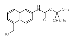 TERT-BUTYL [5-(HYDROXYMETHYL)-2-NAPHTHYL]CARBAMATE结构式