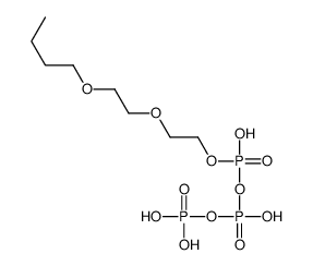 [2-(2-butoxyethoxy)ethoxy-hydroxyphosphoryl] phosphono hydrogen phosphate Structure