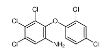3,4,5-trichloro-2-(2,4-dichlorophenoxy)aniline Structure