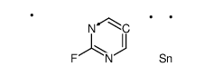 2-fluoro-5-(trimethylstannyl)pyrimidine结构式