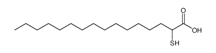 2-mercaptohexadecanoic acid结构式