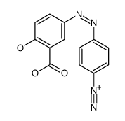 4-[(3-Carboxylato-4-hydroxyphenyl)azo]benzenediazonium structure