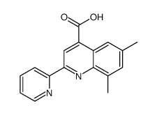 6,8-Dimethyl-2-(2-pyridinyl)-4-quinolinecarboxylic acid结构式