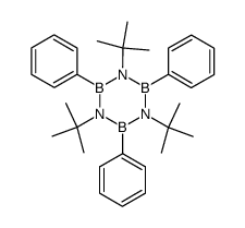 1,3,5-tri-t-butyl-2,4,6-triphenylborazine Structure