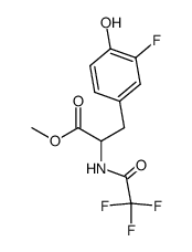 N-(trifluoroacetyl)-3-fluoro-L-tyrosine methyl ester结构式