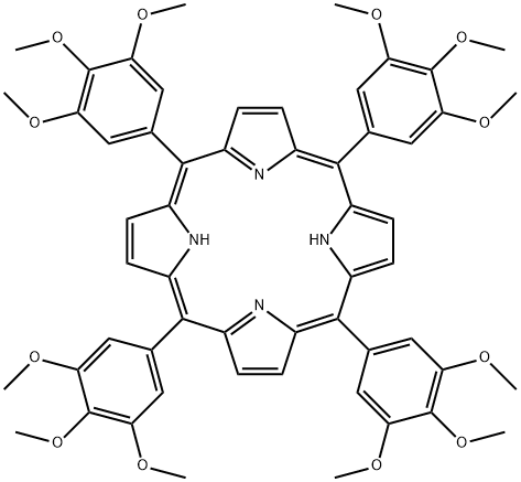 5,10,15,20-四(3,4,5-三甲氧基苯基)卟啉结构式