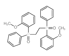 1-methoxy-2-[2-[(2-methoxyphenyl)-phenyl-phosphoryl]ethyl-phenyl-phosphoryl]benzene结构式