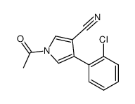 1-ACETYL-4-(2-CHLOROPHENYL)-1H-PYRROLE-3-CARBONITRILE Structure