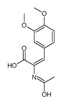 (2E)-2-Acetamido-3-(3,4-dimethoxyphenyl)acrylic acid结构式