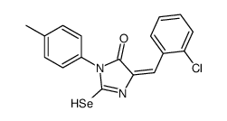 (5Z)-5-[(2-chlorophenyl)methylidene]-2-λ1-selanyl-3-(4-methylphenyl)imidazol-4-one结构式