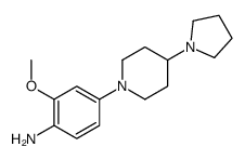 2-methoxy-4-(4-pyrrolidin-1-ylpiperidin-1-yl)aniline Structure