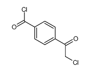 Benzoyl chloride, 4-(chloroacetyl)- (9CI)结构式