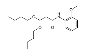 N-(3,3-di-n-butoxypropionyl)-o-anisidine结构式