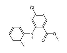 methyl 4-chloro-2-(o-tolylamino)benzoate结构式